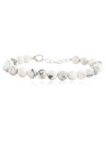 Genuine Healing Howlite Stone Semi Precious Overactive Mind Bracelet - Image 2