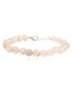 Genuine Beige Rutilated Quartz Crytal Semi Precious Gemstone Bracelet - Image 2