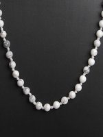 Natural Reiki Howlite Semi Precious Stone Necklace Encourage & Stress - Image 2