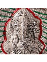 Decorative Wall Hanging Silver Ganesh - Image 2