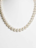 Original White Healing Crystal Pearl Semi Precious Gemstone Necklace - Image 2