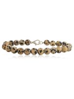 Natural Dalmation Jasper Semi Precious Stone Bracelet Tackle Problems - Image 2