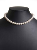 Natural White See Shell Pearl Crytal Semi Precious Gemstone Necklace - Image 3