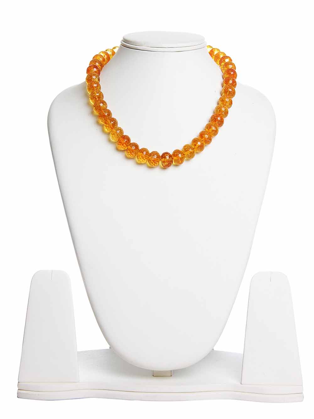 300.jpg Genuine Reiki Healing Chakras Citrine Semi Precious Stone Necklace - Image 1