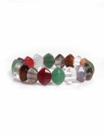 7 Chakra Multicolor Crystal Semi Precious Bracelet Flow Of Energy - Image 2
