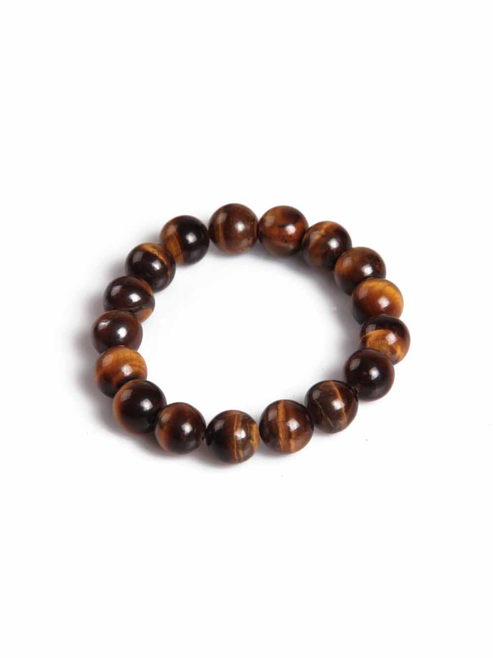 3008.jpg Natural Tiger Eye Round Beads Crystal Stone Bracelet Plexus Chakra - Image 1