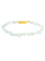 Natural Crystal Aquamarine Semi Precious Stone Bracelet Soothes Fears - Image 2