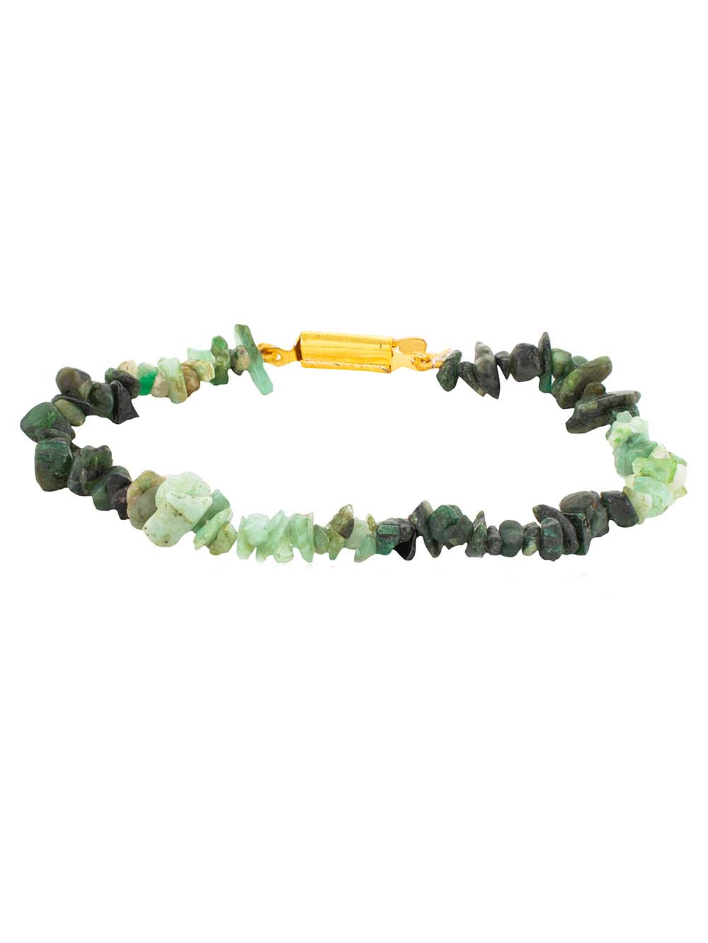 3067.jpg Natural Reiki Healing Emrald Semi Precious Stone Attracting Bracelet - Image 1