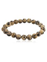Natural Dalmation Jasper Reiki Crystal Semi Precious Stone Bracelet