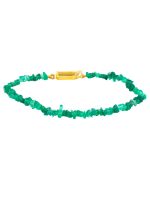 Natural Reiki Crystal Green Onyx Chips Semi Precious Gemstone Bracelet