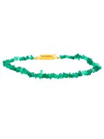 Natural Reiki Crystal Green Onyx Chips Semi Precious Gemstone Bracelet - Image 2