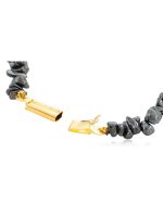 Natural Black Reiki Hematite Semi Precious Gemstone Bracelet For Spine - Image 3