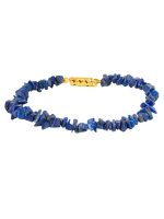 Genuine Blue Reiki Healing Lapis Lazuli Semi Precious Stone Bracelet