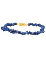 Genuine Blue Reiki Healing Lapis Lazuli Semi Precious Stone Bracelet - Image 2