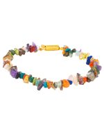 Natural Reiki Healing Crytal Agate Semi Precious Stone Chips Bracelet