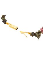 Natural Multi Tourmaline Crystal Semi Precious Gemstone Chips Bracelet - Image 3