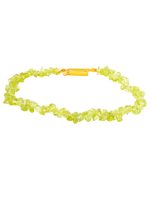 Genuine Healing Crystal Green Peridot Semi Precious Gemstone Bracelet