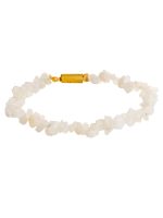 Genuine White Healing Crystal Moonstone Semi Precious Stone Bracelet
