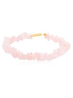 Genuine Healing Crytal Rose Quartz Semi Precious Stone Chips Bracelet