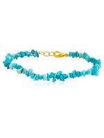 Original Blue Turquoise Reiki Crystal Semi Precious Gemstone Bracelet