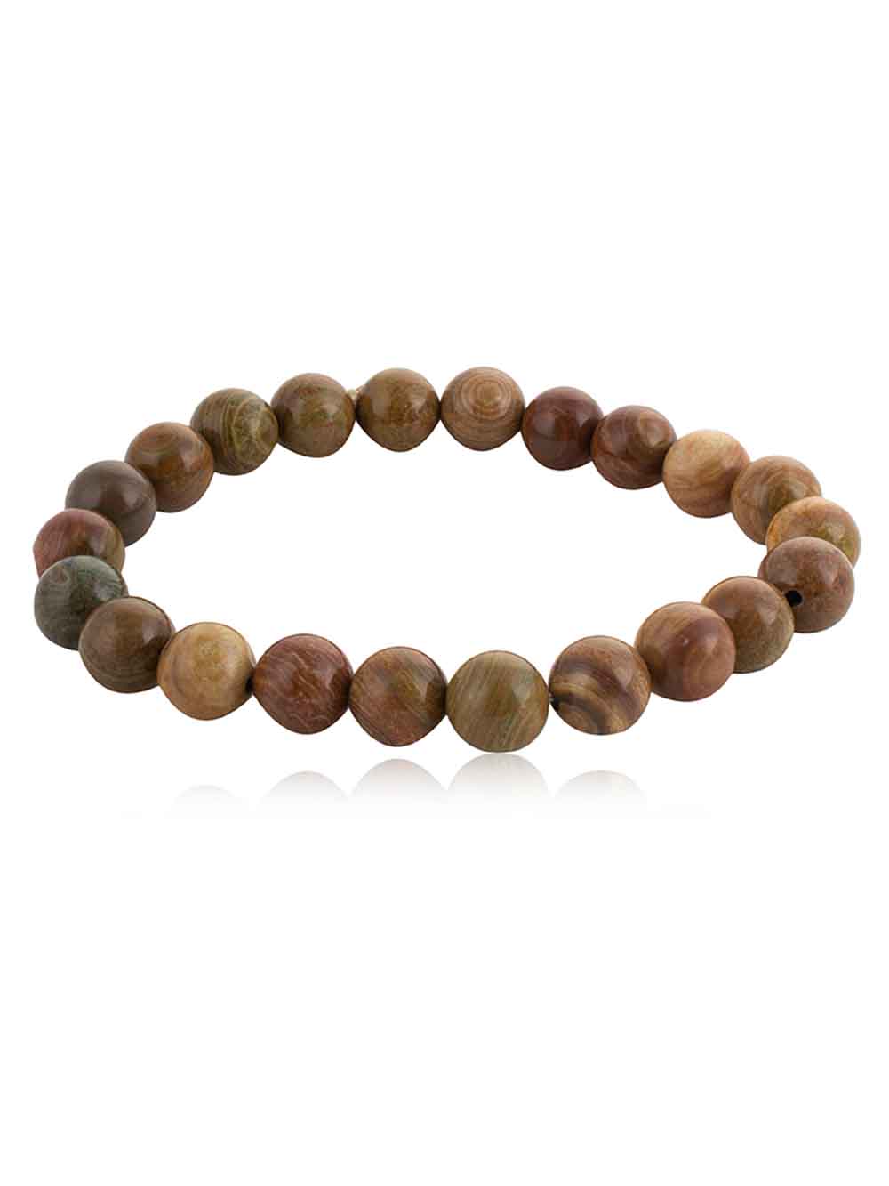 313.jpg Genuine Reiki Crystal Cobble Semi Precious Stone Charming Bracelet - Image 1