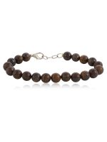 Genuine Reiki Crystal Bronzite Semi Precious Stone Protection Bracelet