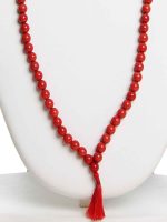 Genuine Red Jasper Pearl Reiki Crystal Chakra Gemstone Peace Necklace - Image 4