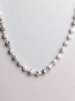 Natural Reiki Howlite Semi Precious Stone Necklace Encourage & Stress - Image 4