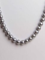 Genuine Silver See Shell Pearl Reiki Crystal Chakra Gemstone Necklace - Image 3