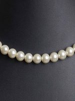Original White Healing Crystal Pearl Semi Precious Gemstone Necklace - Image 4