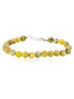 Natural Serpentine Semi Precious Gemstone Bracelet Healing Energy