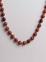 Round Bead Reiki Crystal Golden Sunstone Semi Precious Stone Necklace - Image 2