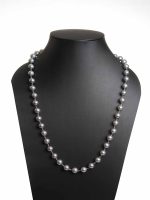Natural Crystal Silver See Shell Pearl Semi Precious Gemstone Necklace - Image 3