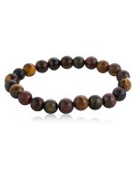 Natural Reiki Chakra Tri Tiger Eye Semi Precious Gemstone Necklace