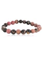 Natural Reiki Healing Crytal Rhodonite Semi Precious Stone Bracelet - Image 2