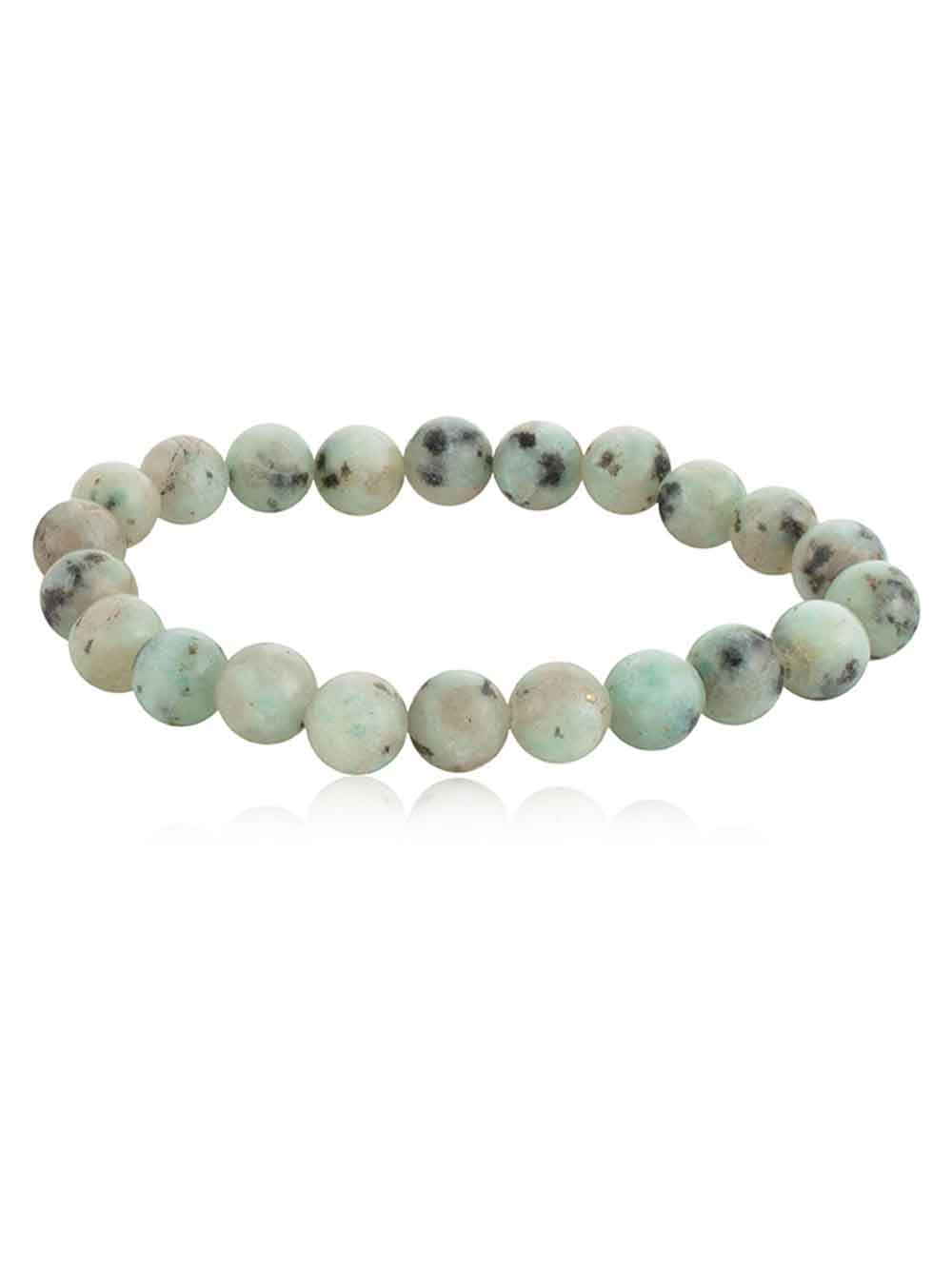 521.jpg Natural Crystal Moonstone Semi Precious Stone Stretchable Bracelet - Image 1