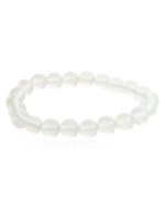 Genuine Healing Crystal White Opalite Gemstone Semi Precious Bracelet