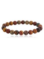 Genuine Round Bead Jasper Reiki Crytal Semi Precious Stone Bracelet