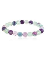 Genuine Healing Reiki Multi Fluorite Semi Precious Positivity Bracelet