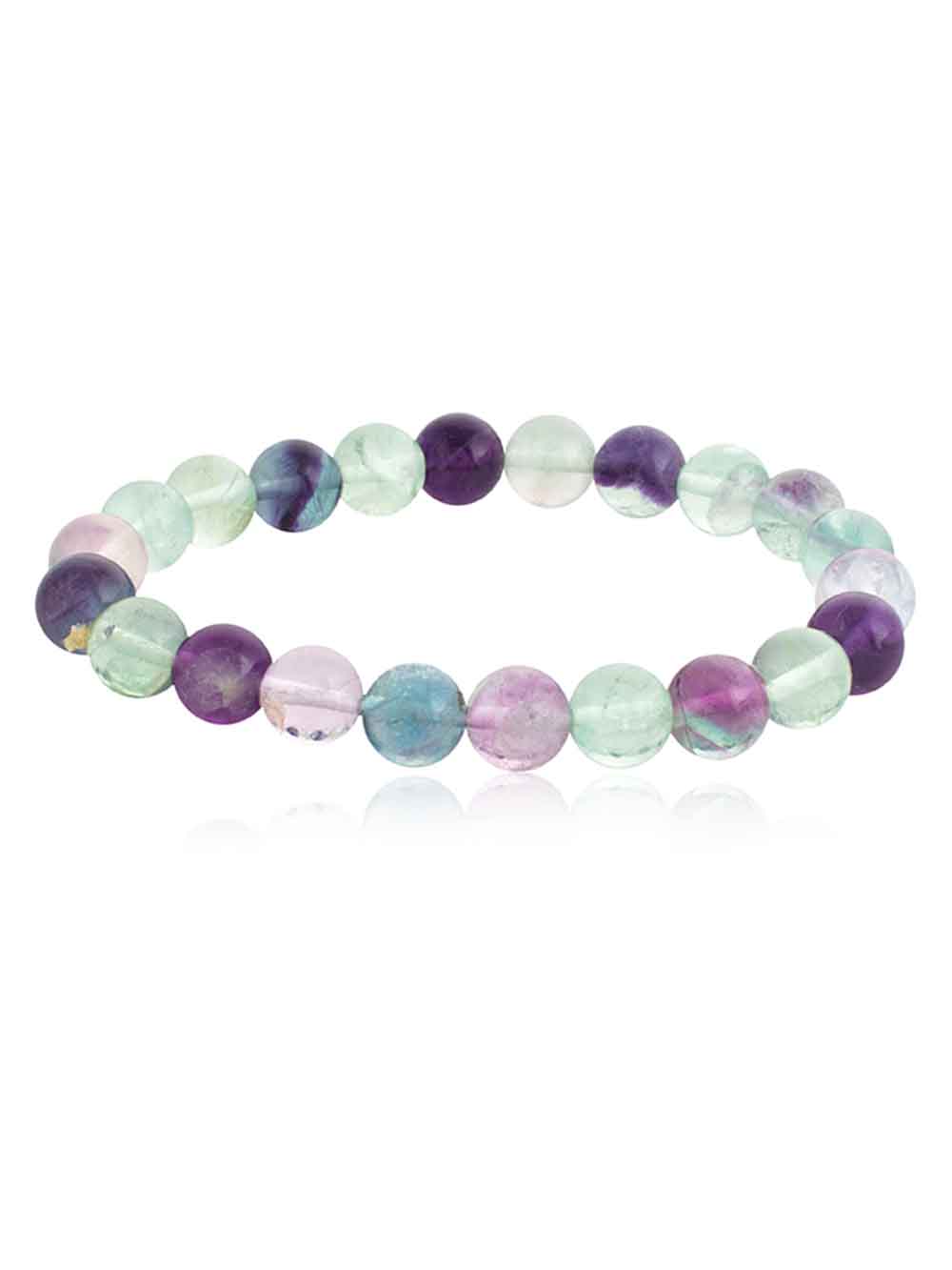 541.jpg Genuine Healing Reiki Multi Fluorite Semi Precious Positivity Bracelet - Image 1