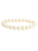 Genuine White Energy Mother Of Pearl Semi Precious Gemstone Bracelet - Image 2