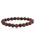 Natural Mahogany Obsidian Crystal Semi Precious Stone Protect Bracelet - Image 2