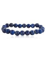 Natural Reiki Crystal Blue Lapis Lazuli Semi Precious Stone Bracelet - Image 2