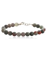 Genuine Crystal Conglomerate Semi Precious Stone Protection Bracelet