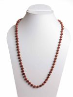 Round Bead Reiki Crystal Golden Sunstone Semi Precious Stone Necklace