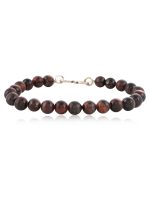 Red Tiger Eye Semi Precious Gemstone Bracelet Releases Tension - Image 2