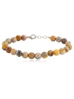 Natural Healing Chakra Agate Semi Precious Bracelet For Joy & Peace