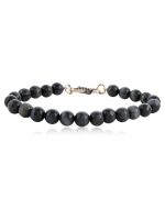 Natural Round Bead Tiger Eye Crystal Semi Precious Stone Bracelet - Image 2