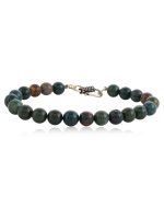 Genuine Reiki Chakras Clean Bloodstone Semi Precious Stone Bracelet - Image 2