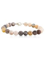 Natural Reiki Crystal Bamboo Leaf Agate Semi Precious Stone Bracelet - Image 2